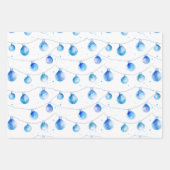 Waterverf Kerst Kleurrijke String Lights Inpakpapier Vel (Voorkant 2)