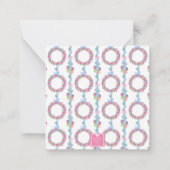 Waterverf Kerst Kleurrijke Tinsel Baubles Notitiekaartje (Achterkant)