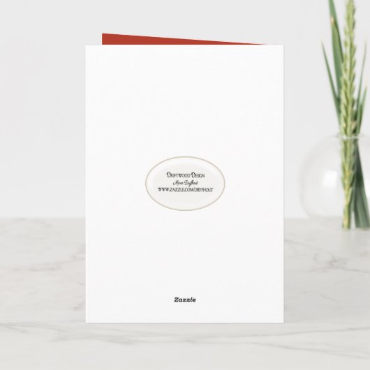 Waterverf Kerst Koala Beer Feestdagen Kaart (Achterkant)