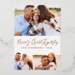 Waterverf Kerst koek drank snoep 3 foto  Folie Feestdagenkaart