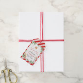 Waterverf Kerst Koekje Vakantie Babyshower Cadeaulabel (Met Touw)
