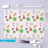 Waterverf Kerst Koekjes Tissuepapier (Craft)