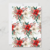 Waterverf Kerst Koekjesuitwisseling Feestdag Kaart (Achterkant)