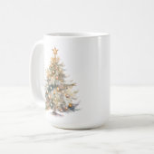 Waterverf Kerst Koffiemok (Voorkant links)