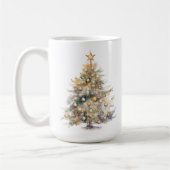 Waterverf Kerst Koffiemok (Links)