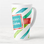 Waterverf kerst latte mok (Rechterhoek)