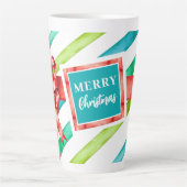 Waterverf kerst latte mok (Voorkant)