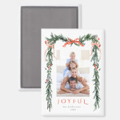 Waterverf Kerst Lijst Foto Vakantie Magneet (Voorkant / Achterkant)