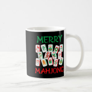Waterverf Kerst Mahjong Tegels Chinese Mah Jon Koffiemok