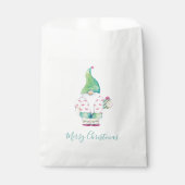 Waterverf Kerst met kerstgrint Snoep Favor Bag Bedankzakje (Voorkant)