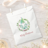 Waterverf Kerst met kerstgrint Snoep Favor Bag Bedankzakje (Geknipt)