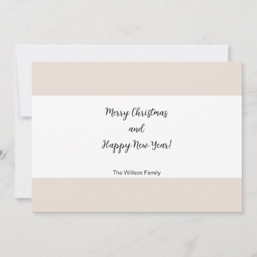 Waterverf kerst met warme cacao en koekjes kaart (Achterkant)