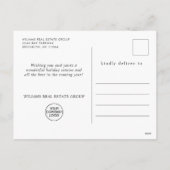 Waterverf Kerst Mistletoe Corporate Groet Feestdagenkaart (Achterkant)