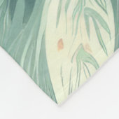 Waterverf Kerst Motief Vakantie Whimsy Groen Fleece Deken (Hoek)