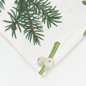 Waterverf Kerst Natuur & Bos Illustratie Fleece Deken (Hoek)