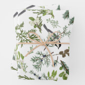 Waterverf Kerst Natuur Bos Illustratie Inpakpapier Vel (In situ)