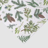 Waterverf Kerst Natuur & Bos Illustratie Tissuepapier (Detail)