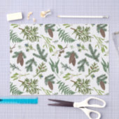 Waterverf Kerst Natuur & Bos Illustratie Tissuepapier (Craft)