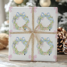 Waterverf kerst notenkraker krans