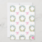 Waterverf kerst notenkraker krans feestdagenkaart (Achterkant)