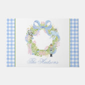 Waterverf kerst notenkraker krans foto deurmat (Voorkant)