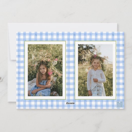 Waterverf kerst notenkraker krans foto feestdagenkaart (Achterkant)