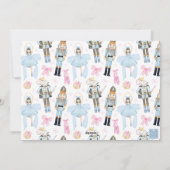 Waterverf kerst notenkraker krans foto feestdagenkaart (Achterkant)