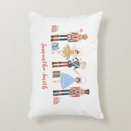 Waterverf kerst notenkraker Kussensloop Accent Kussen (Voorkant(Verticaal))