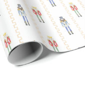 Waterverf kerst notenkrakers cadeaupapier (Rol Hoek)