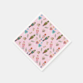 Waterverf Kerst Notenkrakers Collage Servet (Hoek)