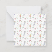 Waterverf Kerst Notenkrakers Gift Enclosure Notitiekaartje (Achterkant)