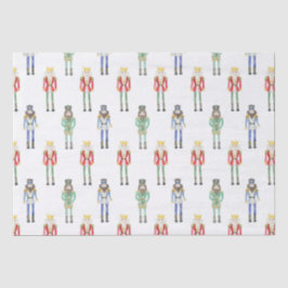 Waterverf kerst notenkrakers tissuepapier