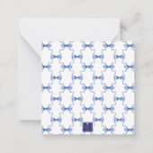 Waterverf kerst of bruiloft klokken behuizing notitiekaartje (Achterkant)