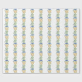 Waterverf kerst of bruiloft klokken en bogen cadeaupapier (Vlak)