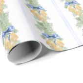 Waterverf kerst of bruiloft klokken en bogen cadeaupapier (Rol Hoek)