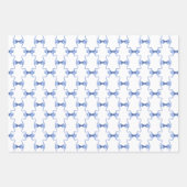 Waterverf kerst of bruiloft klokken en bogen inpakpapier vel (Voorkant 2)