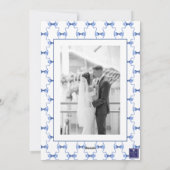 Waterverf kerst of bruiloft klokken foto feestdagenkaart (Achterkant)