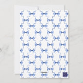 Waterverf kerst of bruiloft klokken foto feestdagenkaart (Achterkant)