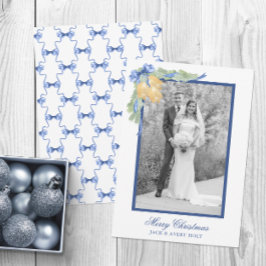 Waterverf kerst of bruiloft klokken foto feestdagenkaart