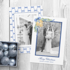 Waterverf kerst of bruiloft klokken foto feestdagenkaart