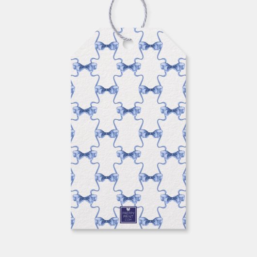 Waterverf kerst- of trouwklokken cadeaulabel (Achterkant)