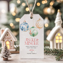 Waterverf Kerst Ornamenteen Rinkel & Mingle