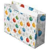 Waterverf Kerst Ornamenten & Sneeuwvlokken - Groot Cadeauzakje (Voorkant Gekanteld)