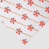 Waterverf Kerst Pepermunt Cake Poppen Tissuepapier (Detail)