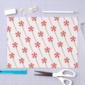 Waterverf Kerst Pepermunt Cake Poppen Tissuepapier (Craft)