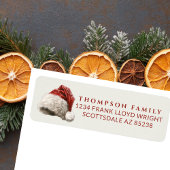  Waterverf Kerst Pet Retouradres Etiket