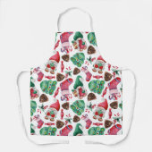 Waterverf kerst schort (Voorkant)
