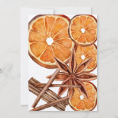 Waterverf Kerst Treats Feestelijk Voedsel feest Kaart (Achterkant)