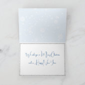 Waterverf kerst uilen op tak feestdagen kaart (Binnen)