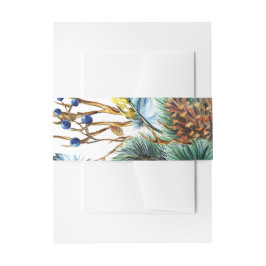 Waterverf kerst uitnodigingen wikkel